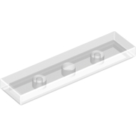Lego destička 1x4 hladká, průhledná čirá (243140, 4238506, 4657537)